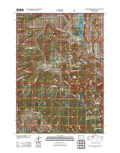 Warm Spring Mountain Wyoming Historical topographic map, 1:24000 scale, 7.5 X 7.5 Minute, Year 2012