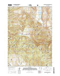 Warm Spring Mountain Wyoming Current topographic map, 1:24000 scale, 7.5 X 7.5 Minute, Year 2015