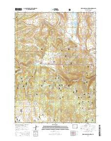Warm Spring Mountain Wyoming Current topographic map, 1:24000 scale, 7.5 X 7.5 Minute, Year 2015