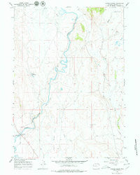 Warren Bridge Wyoming Historical topographic map, 1:24000 scale, 7.5 X 7.5 Minute, Year 1966