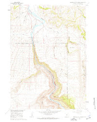 Wedding Of The Waters Wyoming Historical topographic map, 1:24000 scale, 7.5 X 7.5 Minute, Year 1960