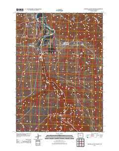 Wedding of the Waters Wyoming Historical topographic map, 1:24000 scale, 7.5 X 7.5 Minute, Year 2012