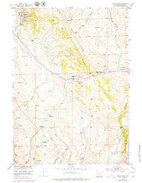 Weiser Pass Wyoming Historical topographic map, 1:24000 scale, 7.5 X 7.5 Minute, Year 1953