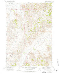 Weston SW Wyoming Historical topographic map, 1:24000 scale, 7.5 X 7.5 Minute, Year 1972
