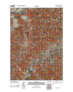 Weston SW Wyoming Historical topographic map, 1:24000 scale, 7.5 X 7.5 Minute, Year 2012
