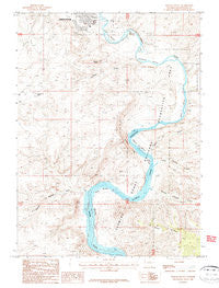 Whalen Butte Wyoming Historical topographic map, 1:24000 scale, 7.5 X 7.5 Minute, Year 1987