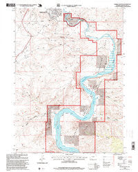 Whalen Butte Wyoming Historical topographic map, 1:24000 scale, 7.5 X 7.5 Minute, Year 1996