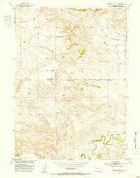 Wheatland NE Wyoming Historical topographic map, 1:24000 scale, 7.5 X 7.5 Minute, Year 1951