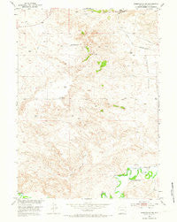 Wheatland NE Wyoming Historical topographic map, 1:24000 scale, 7.5 X 7.5 Minute, Year 1951