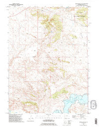 Wheatland NE Wyoming Historical topographic map, 1:24000 scale, 7.5 X 7.5 Minute, Year 1990