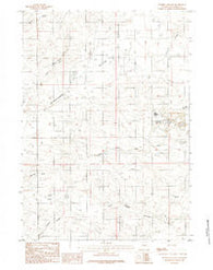Whipple Hollow Wyoming Historical topographic map, 1:24000 scale, 7.5 X 7.5 Minute, Year 1984