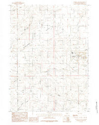 Whipple Hollow Wyoming Historical topographic map, 1:24000 scale, 7.5 X 7.5 Minute, Year 1984