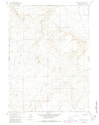 Whiskey Buttes Wyoming Historical topographic map, 1:24000 scale, 7.5 X 7.5 Minute, Year 1963