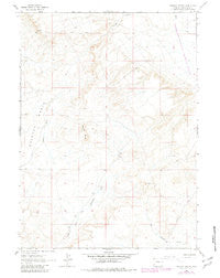 Whiskey Buttes Wyoming Historical topographic map, 1:24000 scale, 7.5 X 7.5 Minute, Year 1963