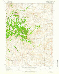 Whiskey Peak Wyoming Historical topographic map, 1:24000 scale, 7.5 X 7.5 Minute, Year 1962