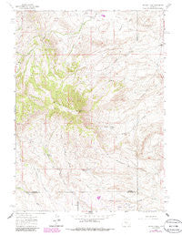 Whiskey Peak Wyoming Historical topographic map, 1:24000 scale, 7.5 X 7.5 Minute, Year 1962