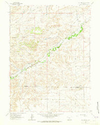 Whitcomb Hill Wyoming Historical topographic map, 1:24000 scale, 7.5 X 7.5 Minute, Year 1962