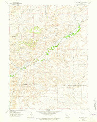 Whitcomb Hill Wyoming Historical topographic map, 1:24000 scale, 7.5 X 7.5 Minute, Year 1962
