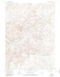 Whitcomb Hill Wyoming Historical topographic map, 1:24000 scale, 7.5 X 7.5 Minute, Year 1962