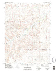 Whitcomb Hill Wyoming Historical topographic map, 1:24000 scale, 7.5 X 7.5 Minute, Year 1990