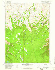 White Rock Canyon Wyoming Historical topographic map, 1:24000 scale, 7.5 X 7.5 Minute, Year 1958
