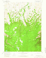 White Rock Canyon Wyoming Historical topographic map, 1:24000 scale, 7.5 X 7.5 Minute, Year 1958