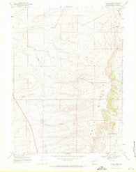White Rocks Wyoming Historical topographic map, 1:24000 scale, 7.5 X 7.5 Minute, Year 1968