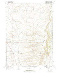 White Rocks Wyoming Historical topographic map, 1:24000 scale, 7.5 X 7.5 Minute, Year 1968