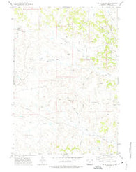 White Tail Butte Wyoming Historical topographic map, 1:24000 scale, 7.5 X 7.5 Minute, Year 1971