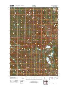 White Lake Wyoming Historical topographic map, 1:24000 scale, 7.5 X 7.5 Minute, Year 2012