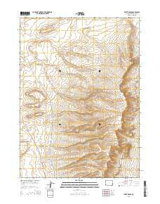 White Rocks Wyoming Current topographic map, 1:24000 scale, 7.5 X 7.5 Minute, Year 2015