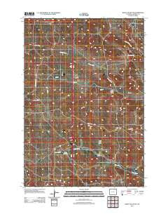 White Tail Butte Wyoming Historical topographic map, 1:24000 scale, 7.5 X 7.5 Minute, Year 2012