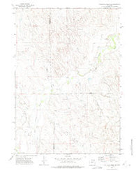 Whitetail Creek NE Wyoming Historical topographic map, 1:24000 scale, 7.5 X 7.5 Minute, Year 1971
