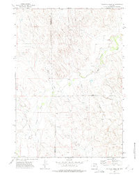 Whitetail Creek NE Wyoming Historical topographic map, 1:24000 scale, 7.5 X 7.5 Minute, Year 1971