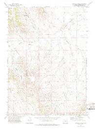 Whitetail Creek Wyoming Historical topographic map, 1:24000 scale, 7.5 X 7.5 Minute, Year 1971