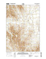 Whitetail Creek Wyoming Current topographic map, 1:24000 scale, 7.5 X 7.5 Minute, Year 2015