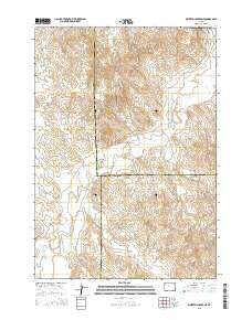 Whitetail Creek NE Wyoming Current topographic map, 1:24000 scale, 7.5 X 7.5 Minute, Year 2015
