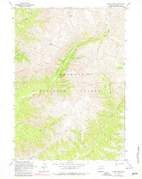 Wiggins Peak Wyoming Historical topographic map, 1:24000 scale, 7.5 X 7.5 Minute, Year 1969