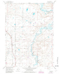 Wilcox Wyoming Historical topographic map, 1:24000 scale, 7.5 X 7.5 Minute, Year 1955