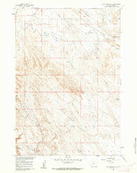 Wild Horse Flats Wyoming Historical topographic map, 1:24000 scale, 7.5 X 7.5 Minute, Year 1960