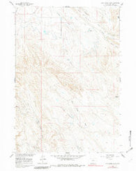 Wild Horse Flats Wyoming Historical topographic map, 1:24000 scale, 7.5 X 7.5 Minute, Year 1960