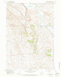 Wild Horse Hill Wyoming Historical topographic map, 1:24000 scale, 7.5 X 7.5 Minute, Year 1967
