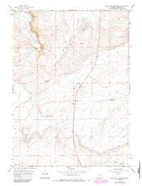 Wild Irish Reservoir Wyoming Historical topographic map, 1:24000 scale, 7.5 X 7.5 Minute, Year 1960