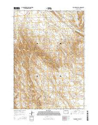 Wild Horse Flats Wyoming Current topographic map, 1:24000 scale, 7.5 X 7.5 Minute, Year 2015
