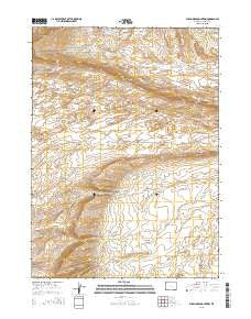 Wild Horse Mountain Wyoming Current topographic map, 1:24000 scale, 7.5 X 7.5 Minute, Year 2015