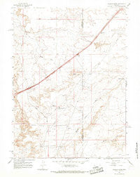 Wildcat Butte Wyoming Historical topographic map, 1:24000 scale, 7.5 X 7.5 Minute, Year 1964