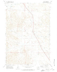 Wildcat Wyoming Historical topographic map, 1:24000 scale, 7.5 X 7.5 Minute, Year 1971