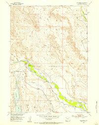 Wilderness Wyoming Historical topographic map, 1:24000 scale, 7.5 X 7.5 Minute, Year 1952