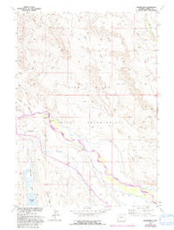 Wilderness Wyoming Historical topographic map, 1:24000 scale, 7.5 X 7.5 Minute, Year 1952
