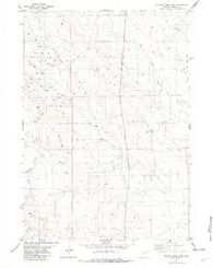 Wildlife Draw East Wyoming Historical topographic map, 1:24000 scale, 7.5 X 7.5 Minute, Year 1982